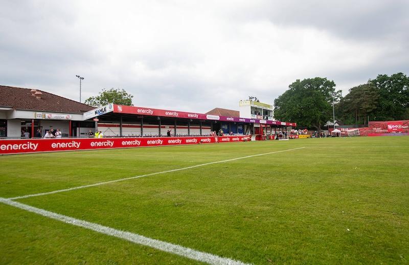 Aufnahme des Wilhelm Langrehr Stadions.